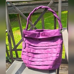Purple Nine West Suede Purse